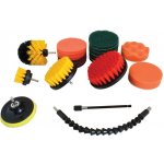 SATRA S-CLEAN21 Kartáče a mycí houby na čištění, uchycení na vrtačku 1/4", sada 21 dílů – Zboží Dáma