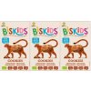 Dětský snack Belkorn BISkids BIO dětské celozrnné sušenky s belgickou čokoládou 3 x 120g