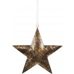 Zlatá antik závěsná kovová hvězda 25*4*25 cm Clayre & Eef – Hledejceny.cz
