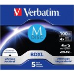 Verbatim MDISC 100GB 4x, jewel, 5ks (43834) – Zboží Živě