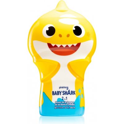 Air Val Baby Shark sprchový gel a šampon 2 v 1 pro děti 400 ml – Zboží Mobilmania