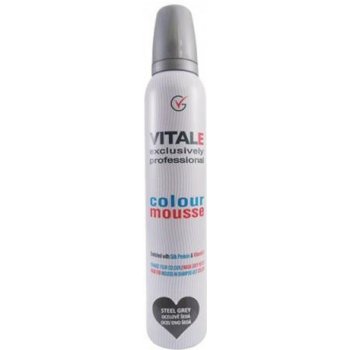 Vitale Exclusively barvící pěnové tužidlo Steel Grey ocelově šedá 200 ml