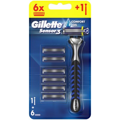 Gillette Sensor3 + 6 ks hlavic – Zbozi.Blesk.cz