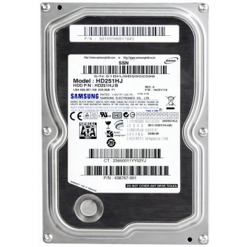 Samsung SpinPoint F1 250GB, SATAII, 8MB, 7200rpm, HD251HJ