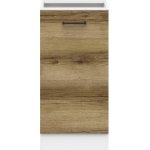 Junona Line skříňka D1D/40/82-L BBL, bílá/dub delano světlý – Zboží Dáma