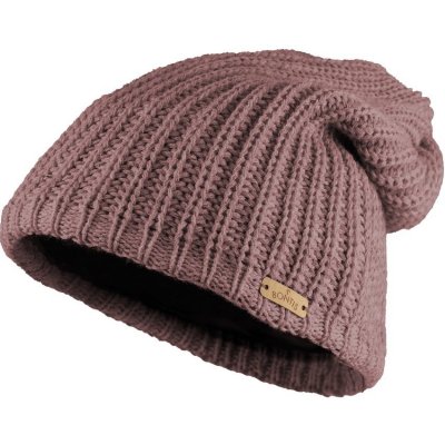 Bontis dámská spadená zimní čepice s fleecem pudrově fialková – Hledejceny.cz