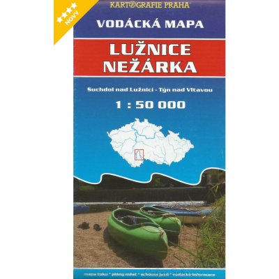 Lužnice Nežárka mapa KP vodácká – Hledejceny.cz