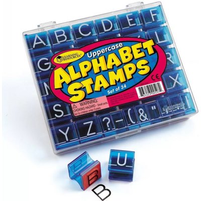 Learning Resources Learning Resources Razítka - velká písmena – Zboží Dáma