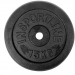 Litinové závaží inSPORTline Castblack 15 kg 30mm