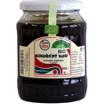 SUNFOOD Kukuřičný slad 44 Bio 850 g – Zboží Dáma