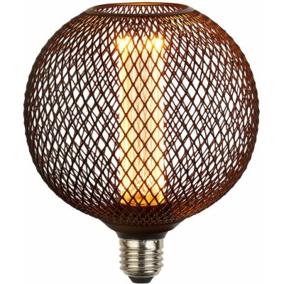 Searchlight LED žárovka E27 Mesh 3,5W 1 800K 12cm černá 16003BK – Hledejceny.cz