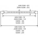 Kanlux Halogenová lineární J-300W 118MM EK BASIC 10714