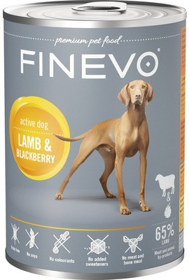 Finevo Active Dog jehněčí s ostružinami 400 g