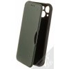 Pouzdro a kryt na mobilní telefon Pouzdro 1Mcz Razor Book flipové Apple iPhone 14 Pro tmavě zelené