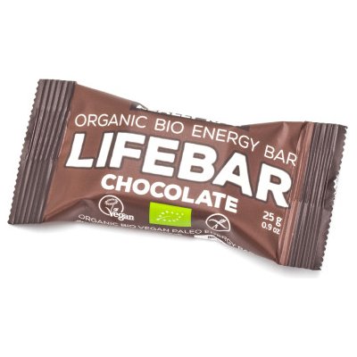 LifeFood - Tyčinka Lifebar MINI čokoládová RAW, BIO, 25 g *CZ-BIO-002 certifikát
