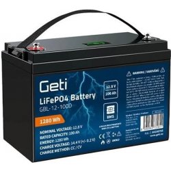 Baterie LiFePO4 12,8V 100Ah GETI GBL-12-100D