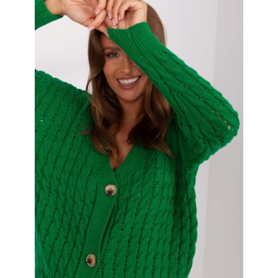 Badu dámský svetr s výstřihem do V Zelená – Zboží Mobilmania