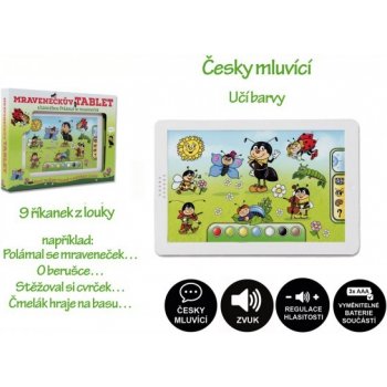 Teddies Mravenečkův tablet plast 30x20x2 cm na baterie se zvukem