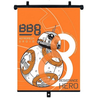 SEVEN Sluneční clona Roletka Star Wars BB- Plast, Polyester 8 36x45 cm – Zboží Mobilmania