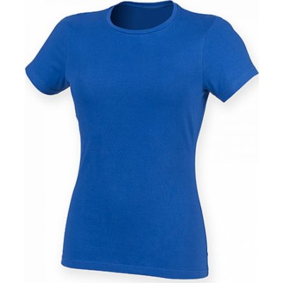 Skin Fit Women Dámské mírně prodloužené strečové triko modrá královská