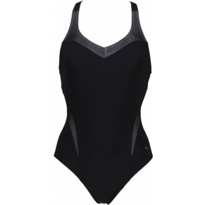 Arena Dámské plavky Isabel Light Cross Back One Piece 004713-510 černé, šedé – Sleviste.cz