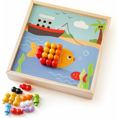 Bigjigs Toys Dřevěná mozaika Pláž