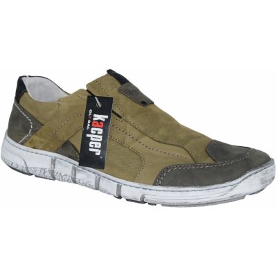 Kacper pánské mokasíny 1-6164 zelené – Zboží Dáma