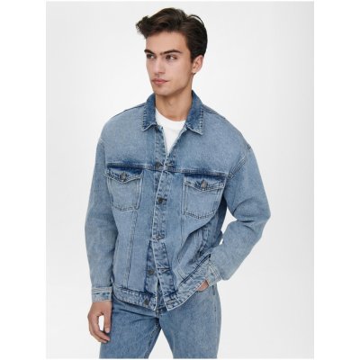 Only & Sons jeansová bunda Rick 22021985 modrá – Zboží Mobilmania