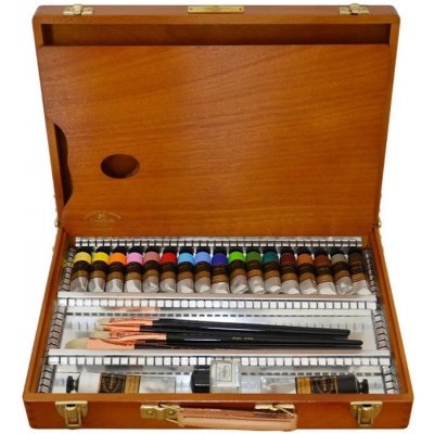 Charvin Paris akrylové barvy Extra Fine 17 x 20 ml velký dřevěný kufřík – Hledejceny.cz