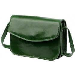 Malá lovecká zelená kožená crossbody kabelka Florence no. 11