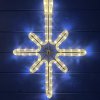 Vánoční osvětlení decoLED LED světelný motiv hvězda polaris závěsná,14 x 25 cm teple bílá