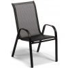 Zahradní židle a křeslo IWHOME Zahradní židle VALENCIA černá, stohovatelná IWH-1010006