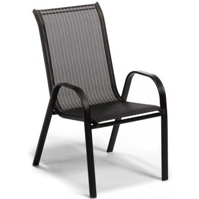 IWHOME Zahradní židle VALENCIA černá, stohovatelná IWH-1010006