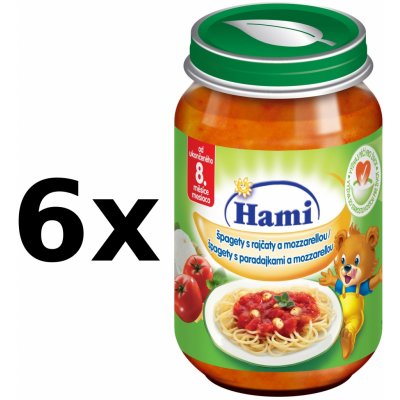 Hami Špagety s rajčaty a mozzarelou 6 x 200 g – Zboží Dáma