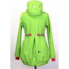 Dětský kabát BajaDesign softshellový kabát pro dívky zelený pestré pruhy
