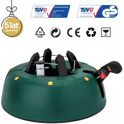 Stojan na vánoční stromek KAMAI START 1 pro stromky do 2,0 m ZELENÝ – Sleviste.cz