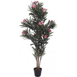 Umělý strom Oleandr s růžovými květy, 150 cm