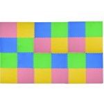 Divio Pěnové puzzle do fitness a bazénu 60 x 60 x 1 cm multicolor 24 ks – Zboží Dáma