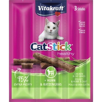 Vitakraft Cat Stick Mini kuřecí a kočičí tráva 18 g 3 ks – Zbozi.Blesk.cz