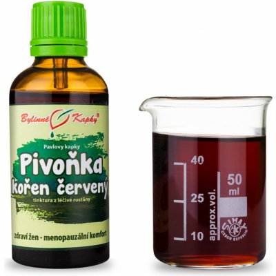 Bylinné kapky Pivoňka kořen červený tinktura 50 ml – Hledejceny.cz