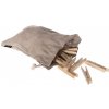 Kolíčky na prádlo Iris Hantverk Dřevěné kolíčky na prádlo lněný pytlík 20 ks