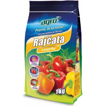 Agro Organominerální hnojivo rajčata a papriky 1 kg