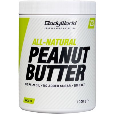 BodyWorld Arašídové máslo jemné 1 kg – Zboží Dáma