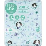 Tesco Fred & Flo dětské vlhčené ubrousky pro citlivou pokožku neparfémované 4 x 72 ks – Hledejceny.cz