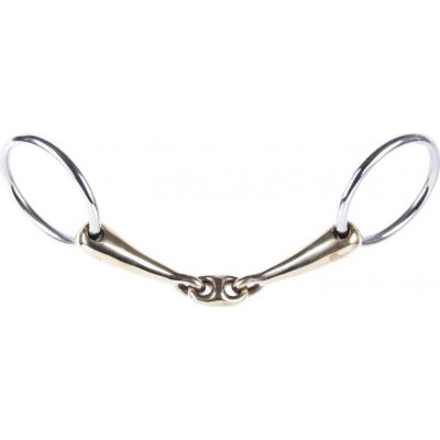 HARRY'S HORSE Udidlo stihlo Bradoon Gold Brass dvakrát lomené – Hledejceny.cz