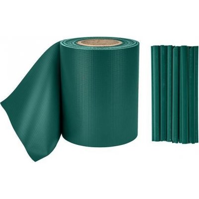 Bradas Stínící plotová páska 0,19x35m s klipy zelená – Hledejceny.cz