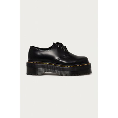 Dr. Martens Kožené polobotky 1461 Quad dámské černá na platformě 25567001 – Zbozi.Blesk.cz