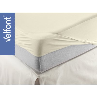 Velfont Respira-matracový chránič nepropustný barevný povrchová úprava Cream 180x200 – Zboží Mobilmania