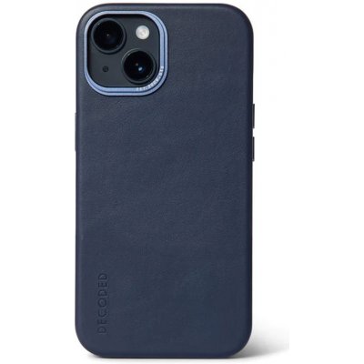 Pouzdro Decoded Leather Backcover MagSafe iPhone 14 - Navy
