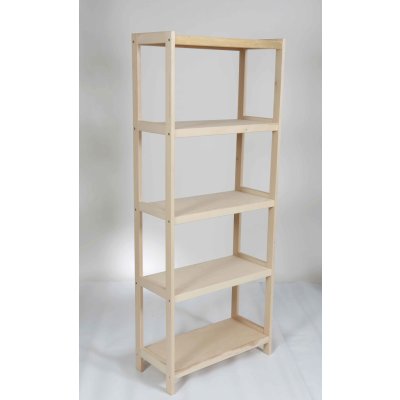 Wochnik Regál dřevěný bukový 173 x 80 x 38 cm 5 polic – Hledejceny.cz